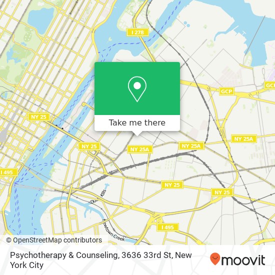 Mapa de Psychotherapy & Counseling, 3636 33rd St