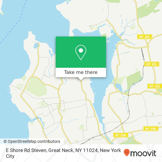 E Shore Rd Steven, Great Neck, NY 11024 map