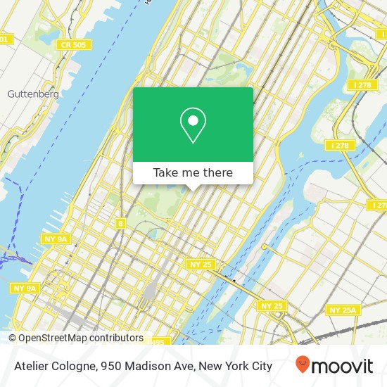 Mapa de Atelier Cologne, 950 Madison Ave