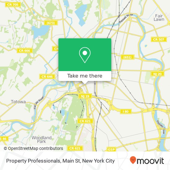 Mapa de Property Professionals, Main St