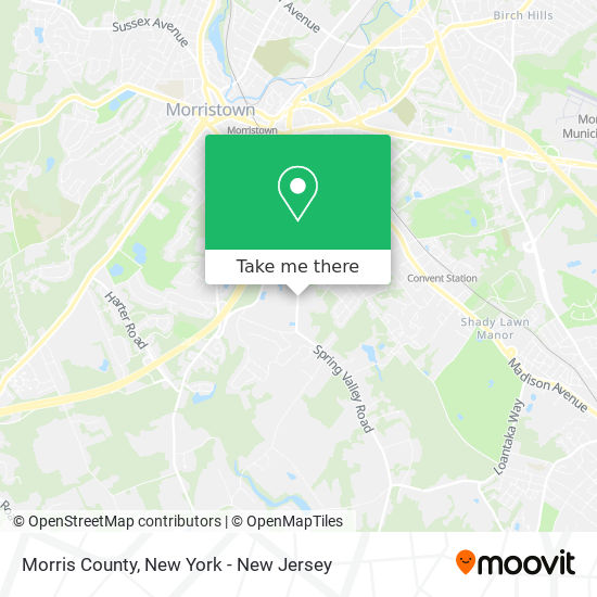 Morris County map