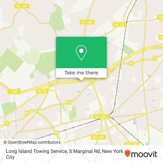 Long Island Towing Service, S Marginal Rd map