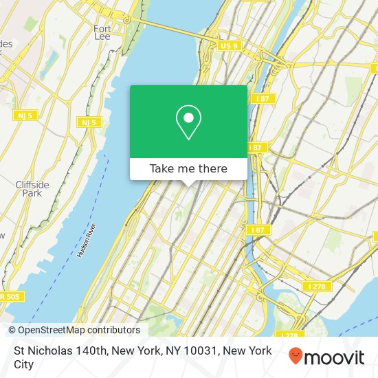 St Nicholas 140th, New York, NY 10031 map