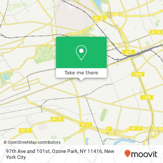 97th Ave and 101st, Ozone Park, NY 11416 map