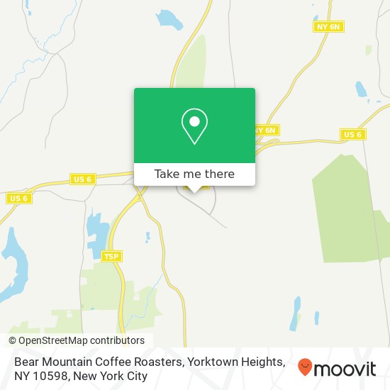 Mapa de Bear Mountain Coffee Roasters, Yorktown Heights, NY 10598