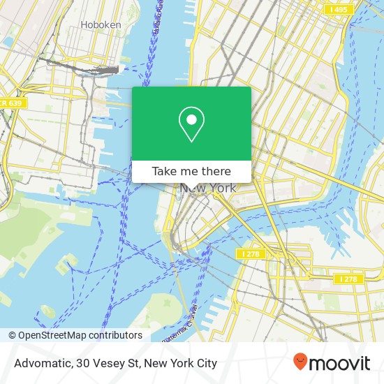 Mapa de Advomatic, 30 Vesey St