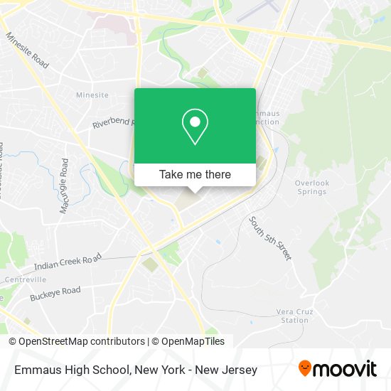 Emmaus High School map