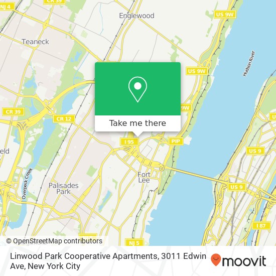 Mapa de Linwood Park Cooperative Apartments, 3011 Edwin Ave