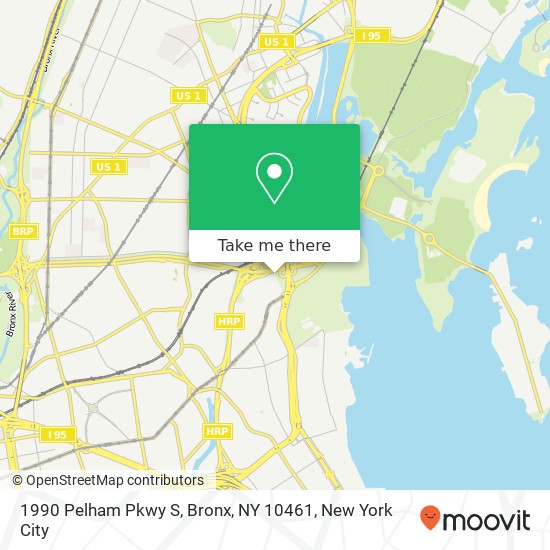 Mapa de 1990 Pelham Pkwy S, Bronx, NY 10461