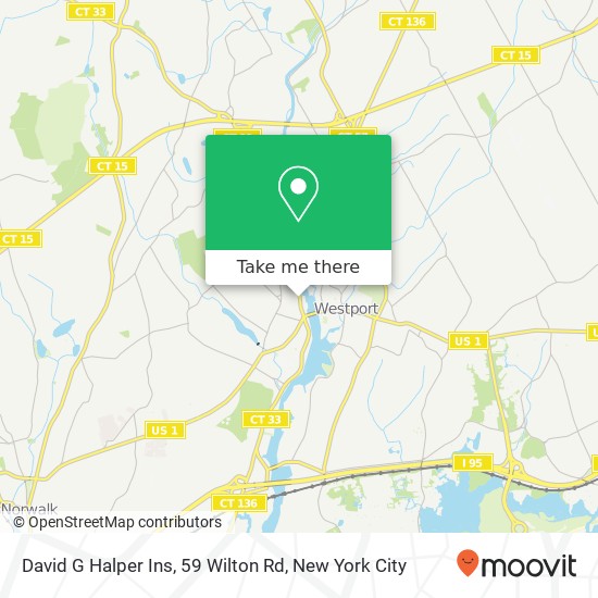 Mapa de David G Halper Ins, 59 Wilton Rd