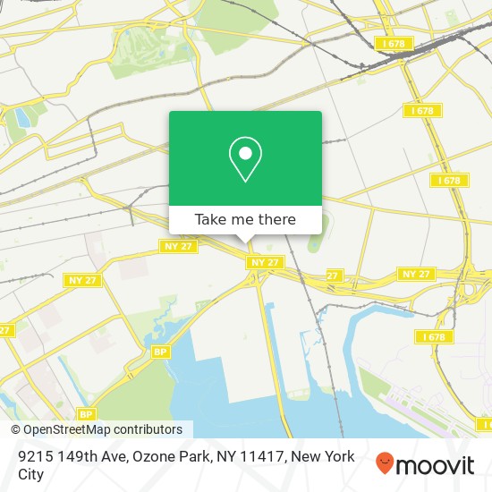 9215 149th Ave, Ozone Park, NY 11417 map
