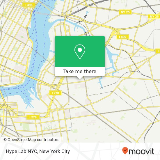 Hype Lab NYC map