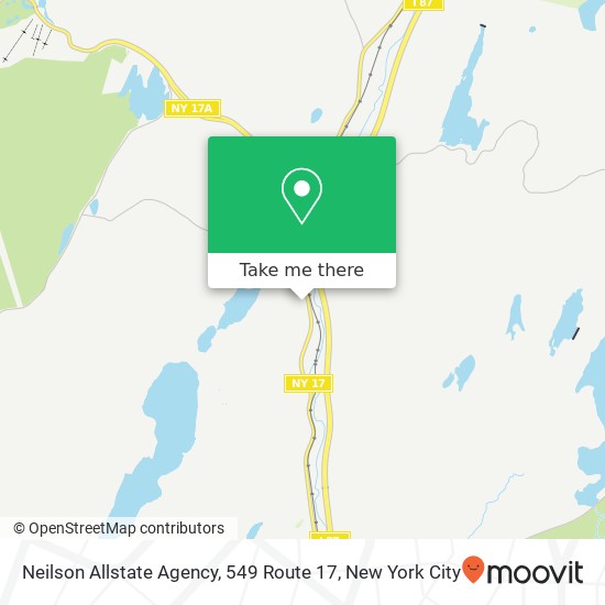 Neilson Allstate Agency, 549 Route 17 map