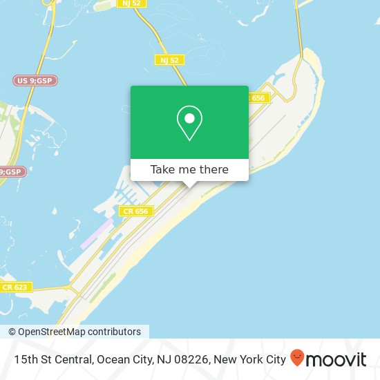 Mapa de 15th St Central, Ocean City, NJ 08226