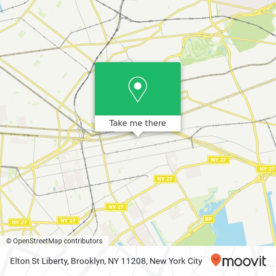 Mapa de Elton St Liberty, Brooklyn, NY 11208