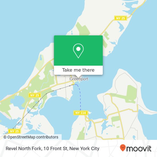 Revel North Fork, 10 Front St map