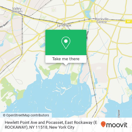 Hewlett Point Ave and Pocasset, East Rockaway (E ROCKAWAY), NY 11518 map