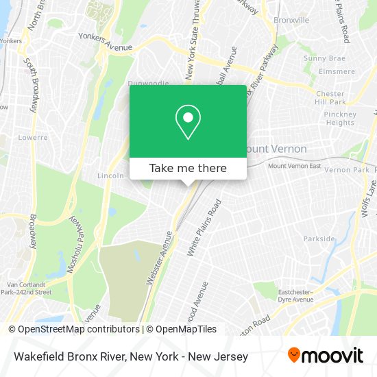 Mapa de Wakefield Bronx River