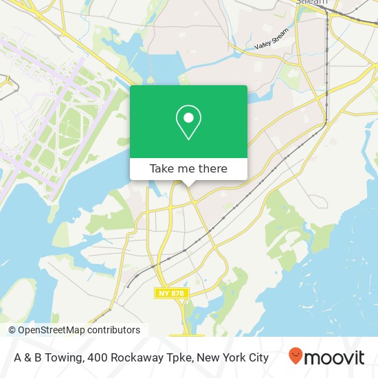 A & B Towing, 400 Rockaway Tpke map