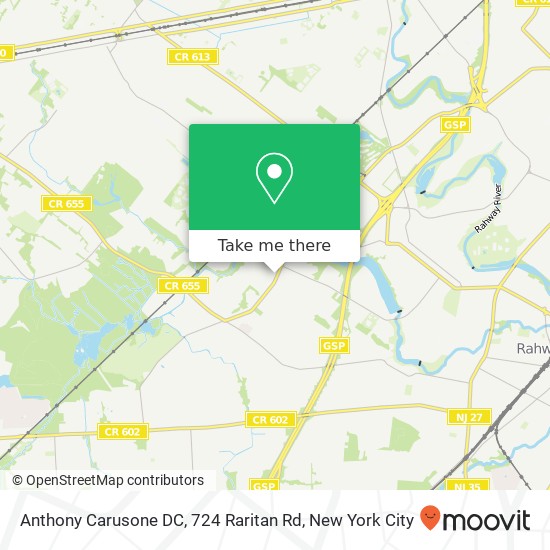 Anthony Carusone DC, 724 Raritan Rd map