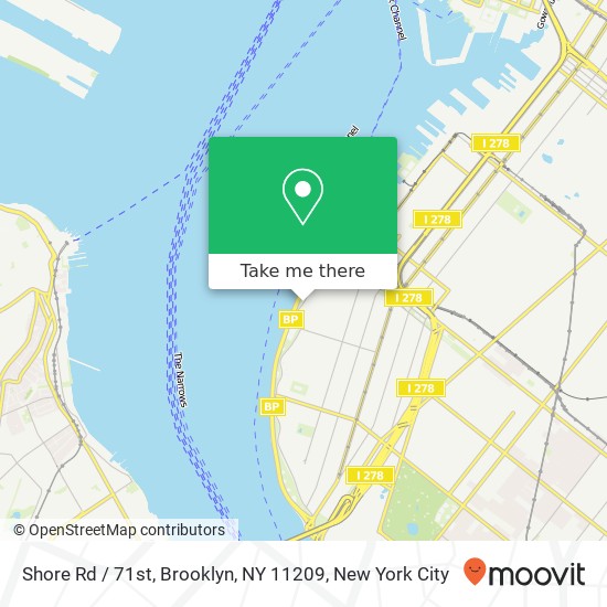 Shore Rd / 71st, Brooklyn, NY 11209 map