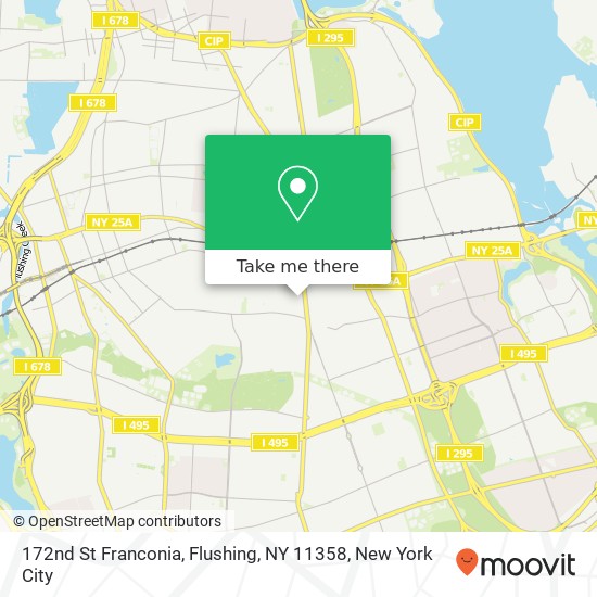 Mapa de 172nd St Franconia, Flushing, NY 11358