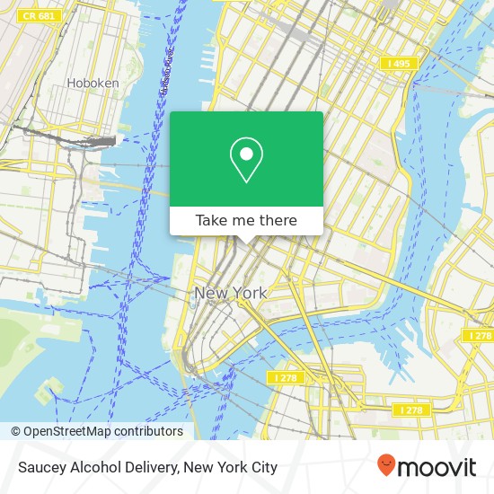 Saucey Alcohol Delivery map