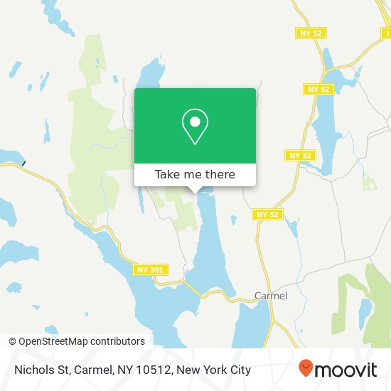 Mapa de Nichols St, Carmel, NY 10512