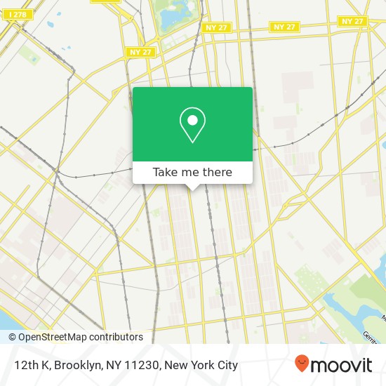 12th K, Brooklyn, NY 11230 map