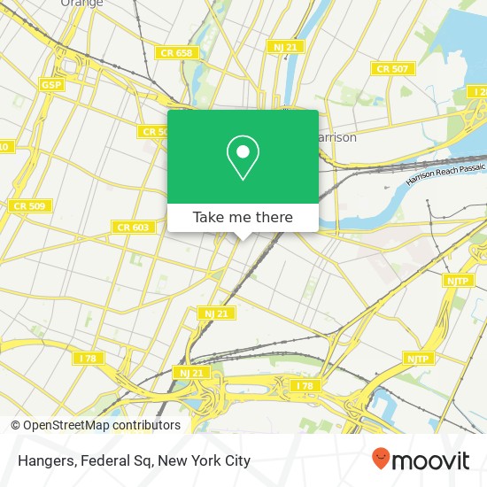 Mapa de Hangers, Federal Sq