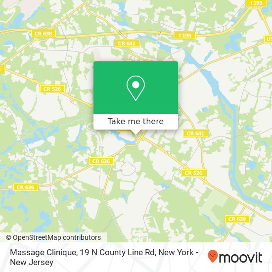 Massage Clinique, 19 N County Line Rd map