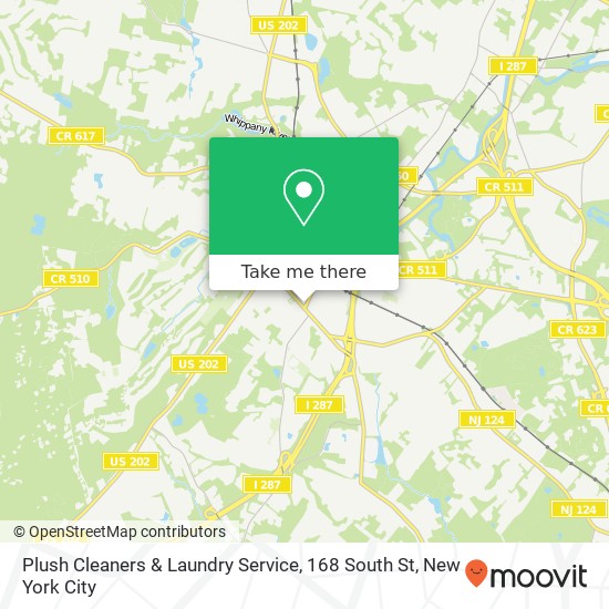 Mapa de Plush Cleaners & Laundry Service, 168 South St