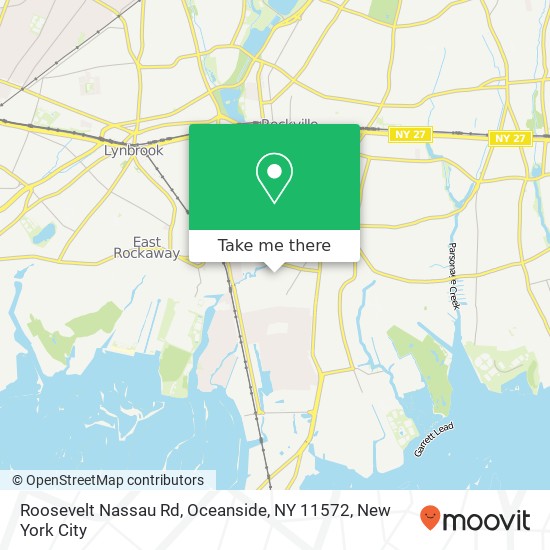 Roosevelt Nassau Rd, Oceanside, NY 11572 map