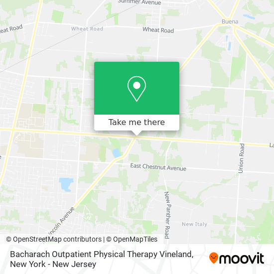 Bacharach Outpatient Physical Therapy Vineland map