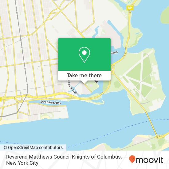 Reverend Matthews Council Knights of Columbus map