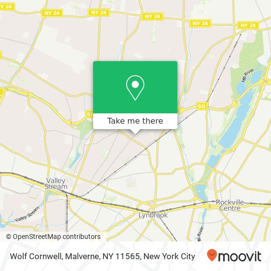 Mapa de Wolf Cornwell, Malverne, NY 11565