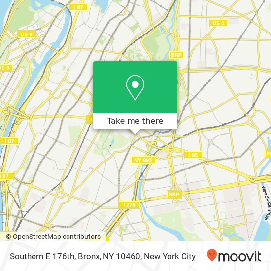 Southern E 176th, Bronx, NY 10460 map