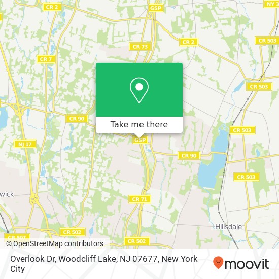 Overlook Dr, Woodcliff Lake, NJ 07677 map