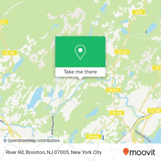 Mapa de River Rd, Boonton, NJ 07005