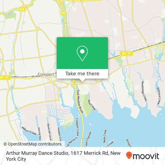 Arthur Murray Dance Studio, 1617 Merrick Rd map