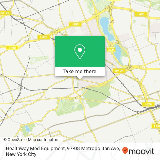 Mapa de Healthway Med Equipment, 97-08 Metropolitan Ave