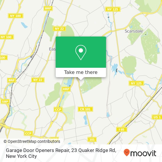 Mapa de Garage Door Openers Repair, 23 Quaker Ridge Rd