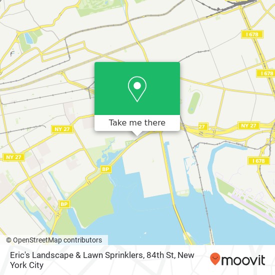 Eric's Landscape & Lawn Sprinklers, 84th St map