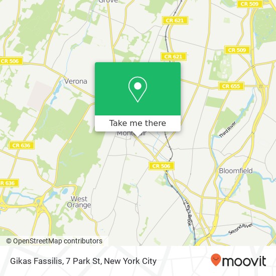 Mapa de Gikas Fassilis, 7 Park St