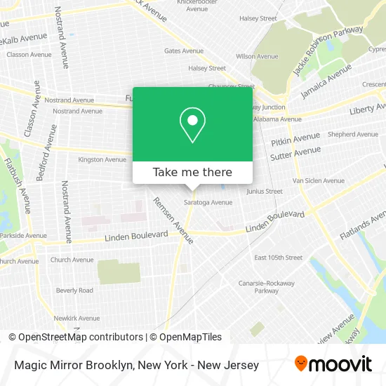 Mapa de Magic Mirror Brooklyn