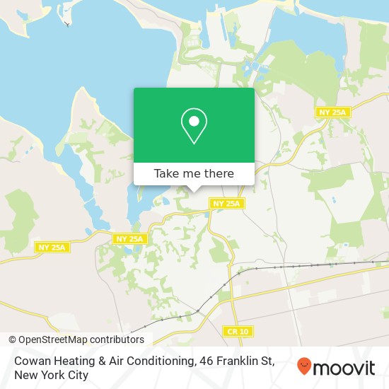 Mapa de Cowan Heating & Air Conditioning, 46 Franklin St