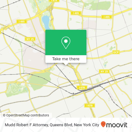 Mapa de Mudd Robert F Attorney, Queens Blvd