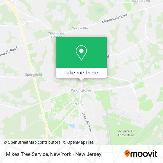 Mikes Tree Service map