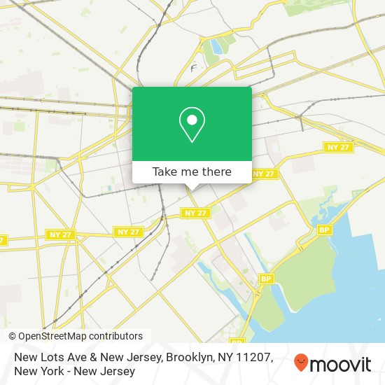 New Lots Ave & New Jersey, Brooklyn, NY 11207 map