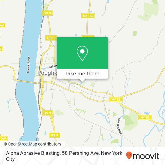 Mapa de Alpha Abrasive Blasting, 58 Pershing Ave